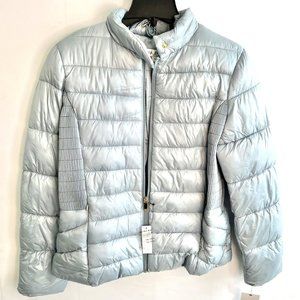 Via Spiga Women’s Blue Quilted Coat Large